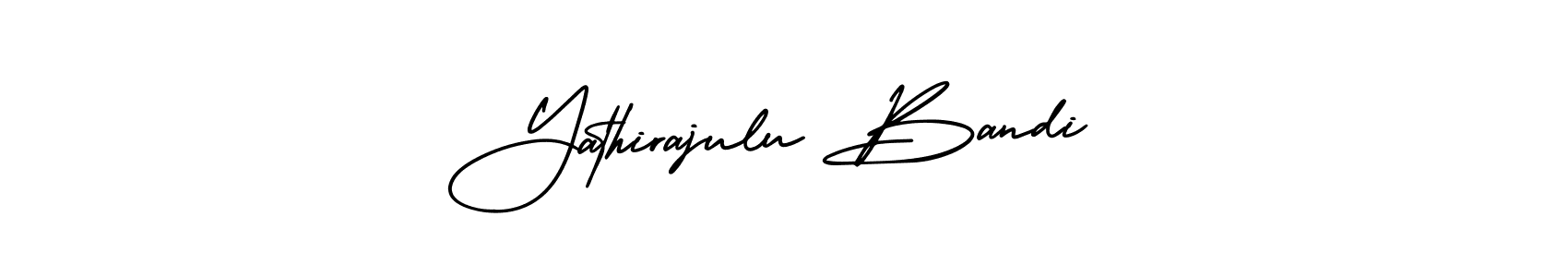 AmerikaSignatureDemo-Regular is a professional signature style that is perfect for those who want to add a touch of class to their signature. It is also a great choice for those who want to make their signature more unique. Get Yathirajulu Bandi name to fancy signature for free. Yathirajulu Bandi signature style 3 images and pictures png