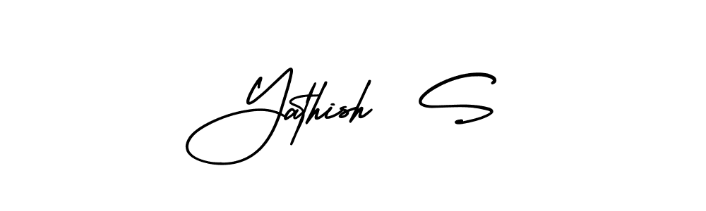 Best and Professional Signature Style for Yathish  S. AmerikaSignatureDemo-Regular Best Signature Style Collection. Yathish  S signature style 3 images and pictures png