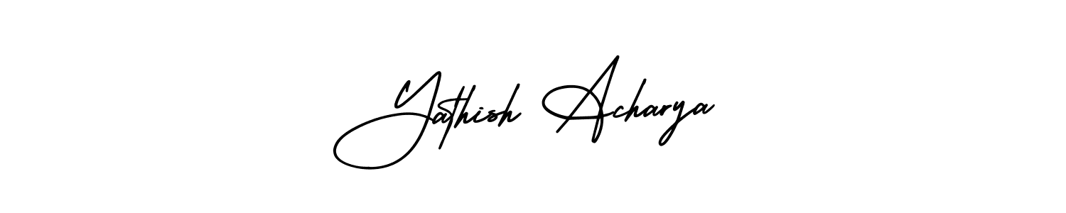 Make a beautiful signature design for name Yathish Acharya. Use this online signature maker to create a handwritten signature for free. Yathish Acharya signature style 3 images and pictures png