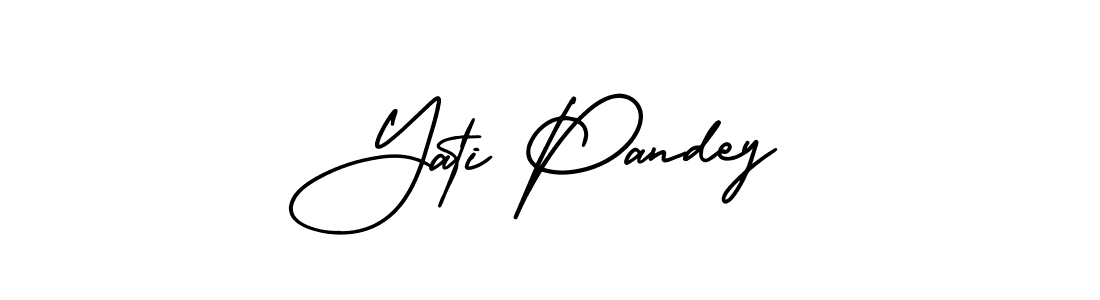 Create a beautiful signature design for name Yati Pandey. With this signature (AmerikaSignatureDemo-Regular) fonts, you can make a handwritten signature for free. Yati Pandey signature style 3 images and pictures png