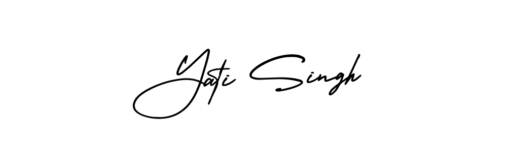 It looks lik you need a new signature style for name Yati Singh. Design unique handwritten (AmerikaSignatureDemo-Regular) signature with our free signature maker in just a few clicks. Yati Singh signature style 3 images and pictures png