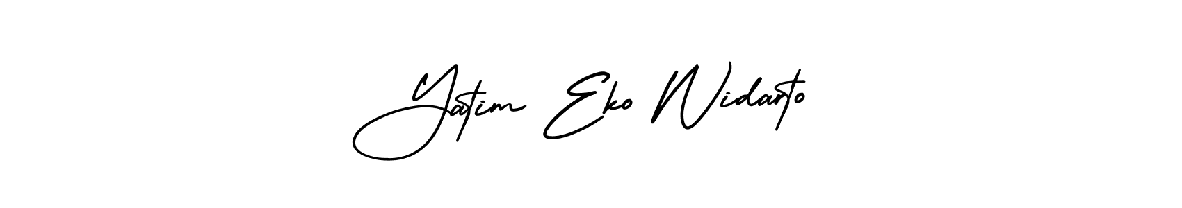 How to make Yatim Eko Widarto signature? AmerikaSignatureDemo-Regular is a professional autograph style. Create handwritten signature for Yatim Eko Widarto name. Yatim Eko Widarto signature style 3 images and pictures png