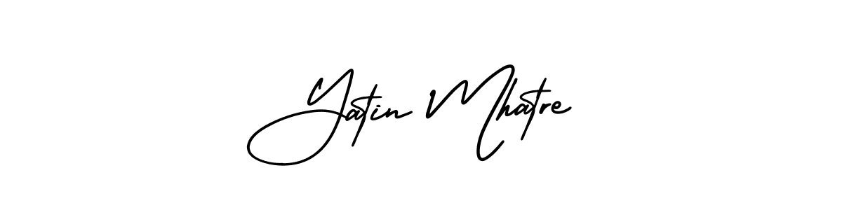 It looks lik you need a new signature style for name Yatin Mhatre. Design unique handwritten (AmerikaSignatureDemo-Regular) signature with our free signature maker in just a few clicks. Yatin Mhatre signature style 3 images and pictures png