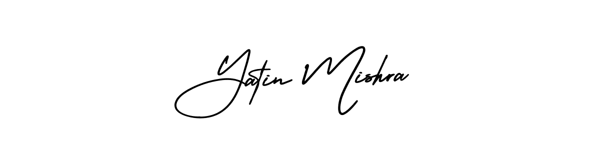 Design your own signature with our free online signature maker. With this signature software, you can create a handwritten (AmerikaSignatureDemo-Regular) signature for name Yatin Mishra. Yatin Mishra signature style 3 images and pictures png