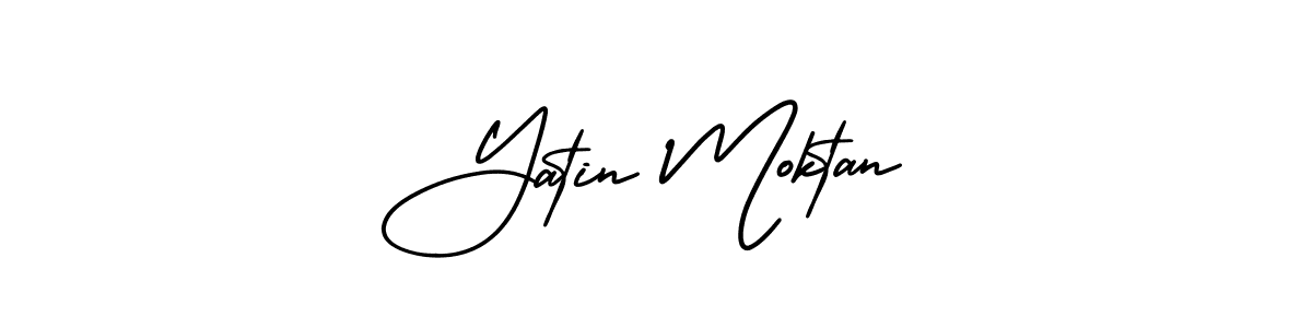 AmerikaSignatureDemo-Regular is a professional signature style that is perfect for those who want to add a touch of class to their signature. It is also a great choice for those who want to make their signature more unique. Get Yatin Moktan name to fancy signature for free. Yatin Moktan signature style 3 images and pictures png