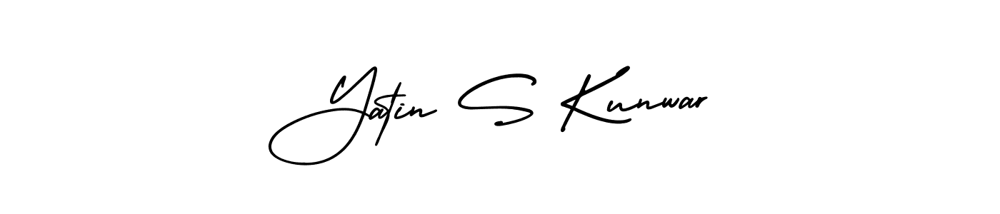 Similarly AmerikaSignatureDemo-Regular is the best handwritten signature design. Signature creator online .You can use it as an online autograph creator for name Yatin S Kunwar. Yatin S Kunwar signature style 3 images and pictures png