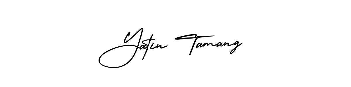 Create a beautiful signature design for name Yatin Tamang. With this signature (AmerikaSignatureDemo-Regular) fonts, you can make a handwritten signature for free. Yatin Tamang signature style 3 images and pictures png