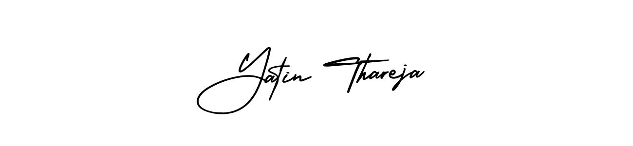 Use a signature maker to create a handwritten signature online. With this signature software, you can design (AmerikaSignatureDemo-Regular) your own signature for name Yatin Thareja. Yatin Thareja signature style 3 images and pictures png