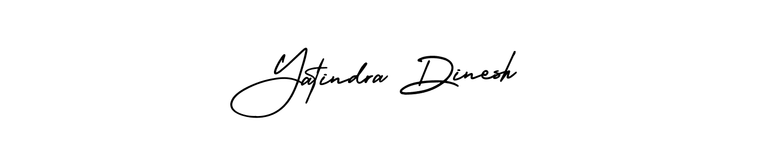 Yatindra Dinesh stylish signature style. Best Handwritten Sign (AmerikaSignatureDemo-Regular) for my name. Handwritten Signature Collection Ideas for my name Yatindra Dinesh. Yatindra Dinesh signature style 3 images and pictures png