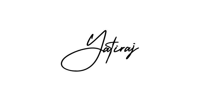 How to make Yatiraj name signature. Use AmerikaSignatureDemo-Regular style for creating short signs online. This is the latest handwritten sign. Yatiraj signature style 3 images and pictures png