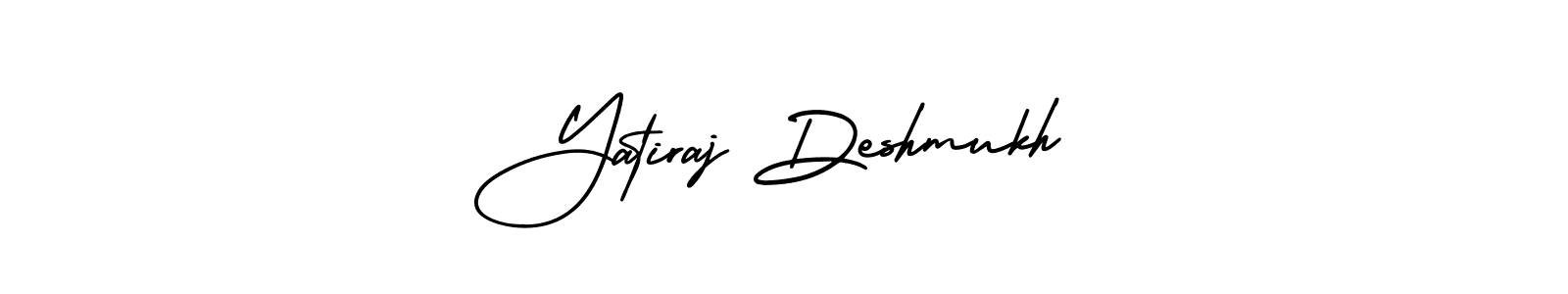 Make a beautiful signature design for name Yatiraj Deshmukh. With this signature (AmerikaSignatureDemo-Regular) style, you can create a handwritten signature for free. Yatiraj Deshmukh signature style 3 images and pictures png