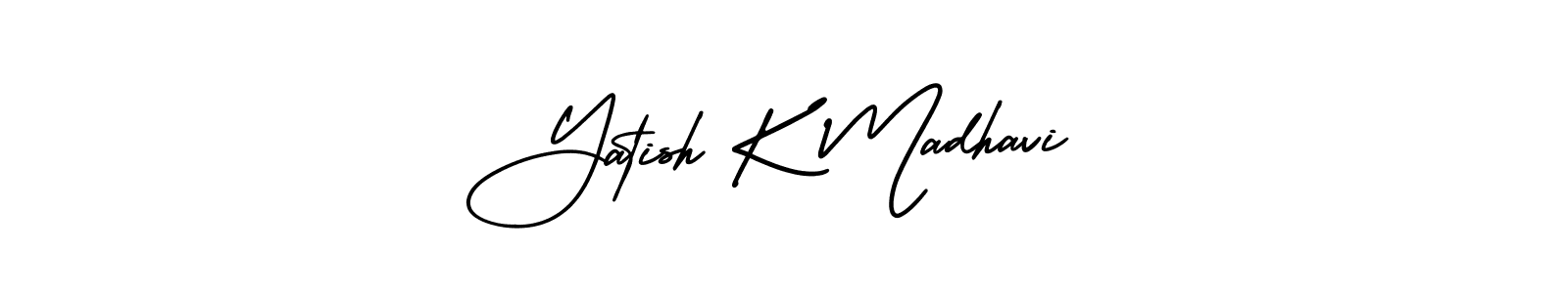 Make a beautiful signature design for name Yatish K Madhavi. Use this online signature maker to create a handwritten signature for free. Yatish K Madhavi signature style 3 images and pictures png