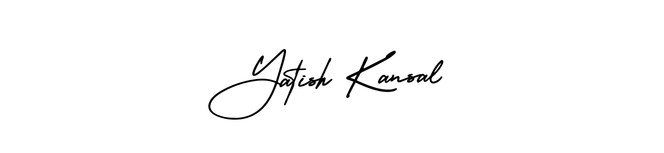 AmerikaSignatureDemo-Regular is a professional signature style that is perfect for those who want to add a touch of class to their signature. It is also a great choice for those who want to make their signature more unique. Get Yatish Kansal name to fancy signature for free. Yatish Kansal signature style 3 images and pictures png