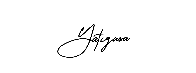 Yatiyasa stylish signature style. Best Handwritten Sign (AmerikaSignatureDemo-Regular) for my name. Handwritten Signature Collection Ideas for my name Yatiyasa. Yatiyasa signature style 3 images and pictures png