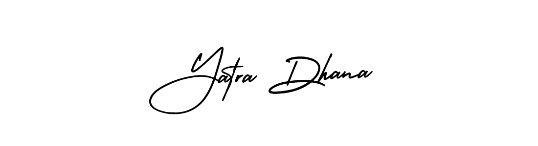 AmerikaSignatureDemo-Regular is a professional signature style that is perfect for those who want to add a touch of class to their signature. It is also a great choice for those who want to make their signature more unique. Get Yatra Dhana name to fancy signature for free. Yatra Dhana signature style 3 images and pictures png