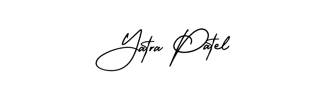 Yatra Patel stylish signature style. Best Handwritten Sign (AmerikaSignatureDemo-Regular) for my name. Handwritten Signature Collection Ideas for my name Yatra Patel. Yatra Patel signature style 3 images and pictures png