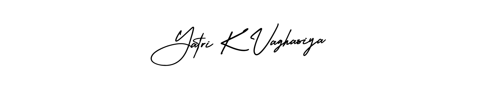 Similarly AmerikaSignatureDemo-Regular is the best handwritten signature design. Signature creator online .You can use it as an online autograph creator for name Yatri K Vaghasiya. Yatri K Vaghasiya signature style 3 images and pictures png