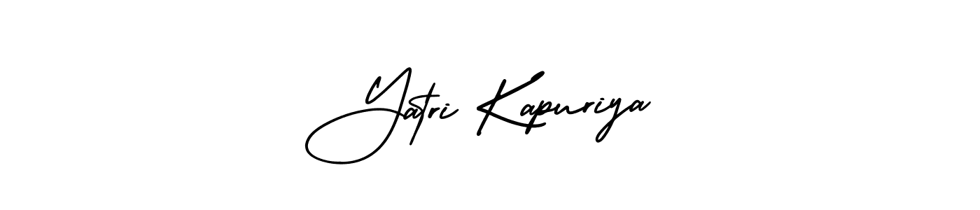 This is the best signature style for the Yatri Kapuriya name. Also you like these signature font (AmerikaSignatureDemo-Regular). Mix name signature. Yatri Kapuriya signature style 3 images and pictures png
