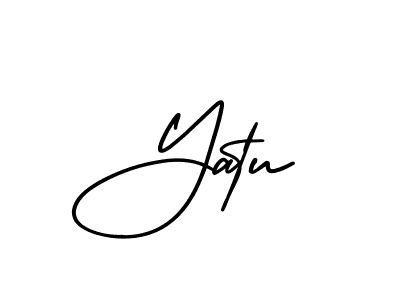How to make Yatu signature? AmerikaSignatureDemo-Regular is a professional autograph style. Create handwritten signature for Yatu name. Yatu signature style 3 images and pictures png