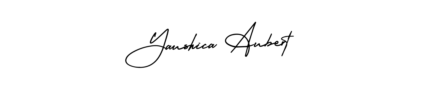 Design your own signature with our free online signature maker. With this signature software, you can create a handwritten (AmerikaSignatureDemo-Regular) signature for name Yaushica Aubert. Yaushica Aubert signature style 3 images and pictures png