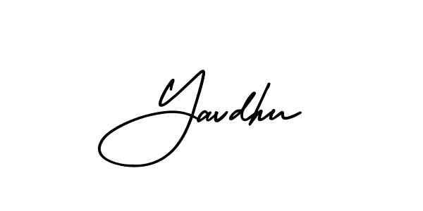 Check out images of Autograph of Yavdhu name. Actor Yavdhu Signature Style. AmerikaSignatureDemo-Regular is a professional sign style online. Yavdhu signature style 3 images and pictures png