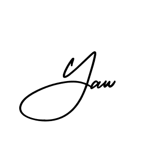 You should practise on your own different ways (AmerikaSignatureDemo-Regular) to write your name (Yaw) in signature. don't let someone else do it for you. Yaw signature style 3 images and pictures png