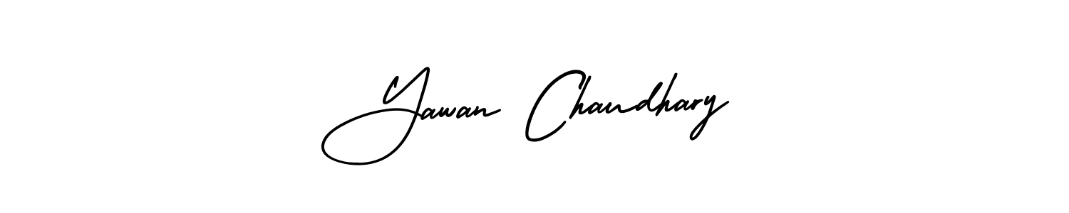 Best and Professional Signature Style for Yawan Chaudhary. AmerikaSignatureDemo-Regular Best Signature Style Collection. Yawan Chaudhary signature style 3 images and pictures png
