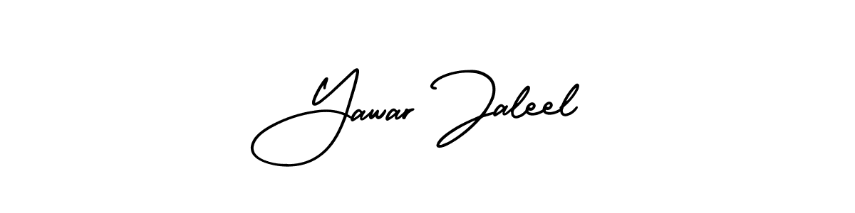 Make a beautiful signature design for name Yawar Jaleel. With this signature (AmerikaSignatureDemo-Regular) style, you can create a handwritten signature for free. Yawar Jaleel signature style 3 images and pictures png