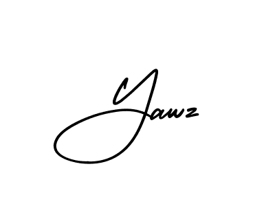 Design your own signature with our free online signature maker. With this signature software, you can create a handwritten (AmerikaSignatureDemo-Regular) signature for name Yawz. Yawz signature style 3 images and pictures png