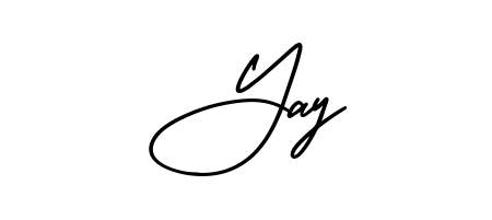 Stand out with a creative autograph for Yay. The AmerikaSignatureDemo-Regular styling blends modern aesthetics with classic signature flourishes. Yay signature style 3 images and pictures png