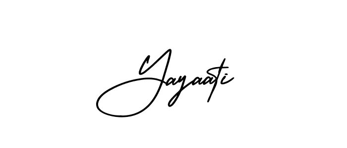 The best way (AmerikaSignatureDemo-Regular) to make a short signature is to pick only two or three words in your name. The name Yayaati include a total of six letters. For converting this name. Yayaati signature style 3 images and pictures png