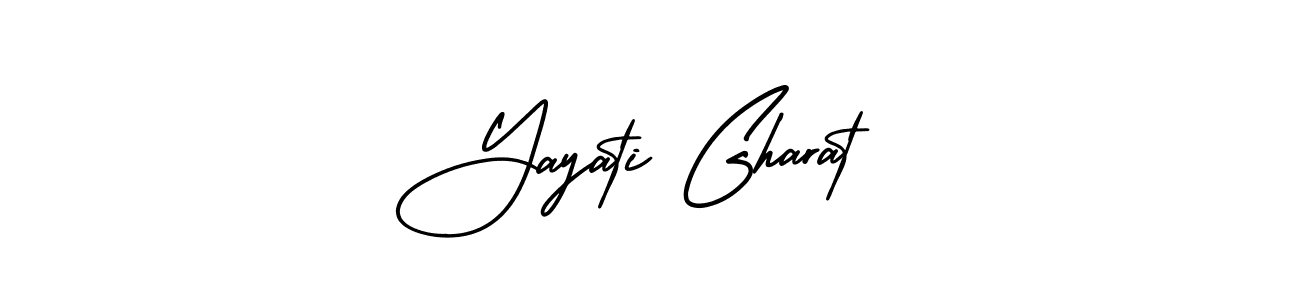 How to make Yayati Gharat signature? AmerikaSignatureDemo-Regular is a professional autograph style. Create handwritten signature for Yayati Gharat name. Yayati Gharat signature style 3 images and pictures png