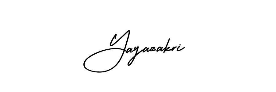 Use a signature maker to create a handwritten signature online. With this signature software, you can design (AmerikaSignatureDemo-Regular) your own signature for name Yayazakri. Yayazakri signature style 3 images and pictures png
