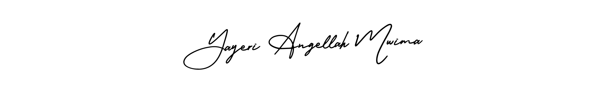 Best and Professional Signature Style for Yayeri Angellah Mwima. AmerikaSignatureDemo-Regular Best Signature Style Collection. Yayeri Angellah Mwima signature style 3 images and pictures png