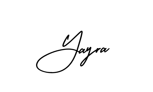 Use a signature maker to create a handwritten signature online. With this signature software, you can design (AmerikaSignatureDemo-Regular) your own signature for name Yayra. Yayra signature style 3 images and pictures png