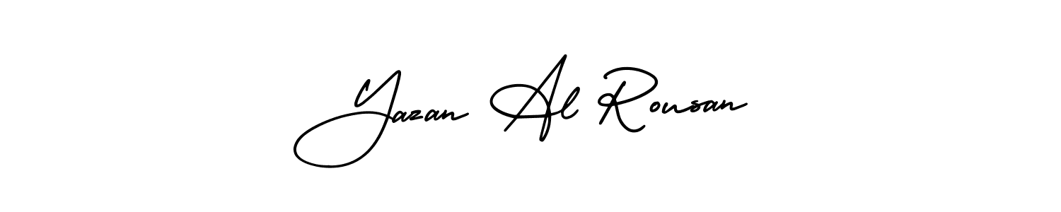 Best and Professional Signature Style for Yazan Al Rousan. AmerikaSignatureDemo-Regular Best Signature Style Collection. Yazan Al Rousan signature style 3 images and pictures png