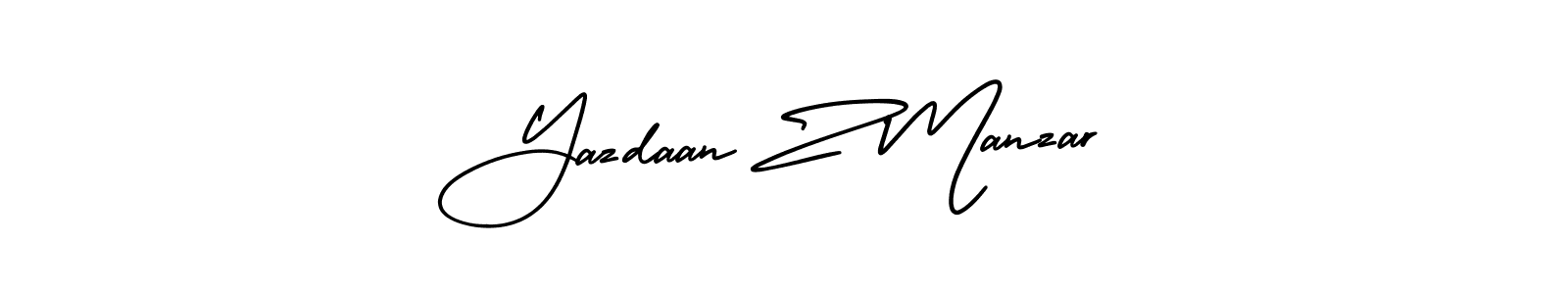 Make a beautiful signature design for name Yazdaan Z Manzar. Use this online signature maker to create a handwritten signature for free. Yazdaan Z Manzar signature style 3 images and pictures png