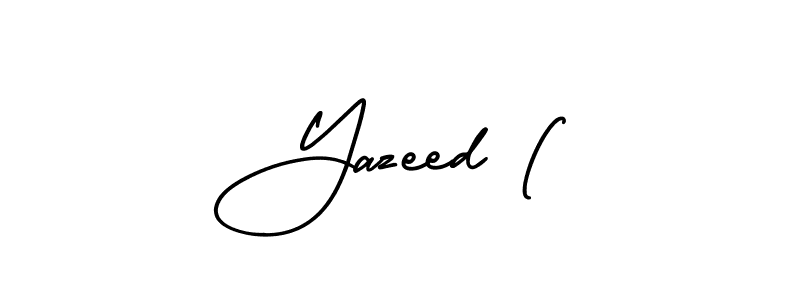 How to make Yazeed ( signature? AmerikaSignatureDemo-Regular is a professional autograph style. Create handwritten signature for Yazeed ( name. Yazeed ( signature style 3 images and pictures png