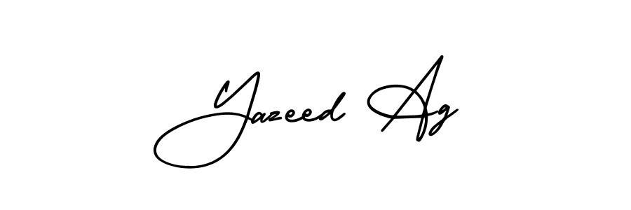 Make a beautiful signature design for name Yazeed Ag. With this signature (AmerikaSignatureDemo-Regular) style, you can create a handwritten signature for free. Yazeed Ag signature style 3 images and pictures png