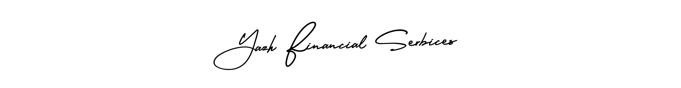 Similarly AmerikaSignatureDemo-Regular is the best handwritten signature design. Signature creator online .You can use it as an online autograph creator for name Yazh Financial Serbices. Yazh Financial Serbices signature style 3 images and pictures png