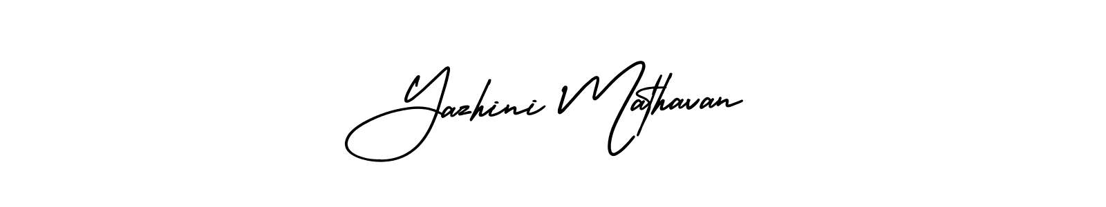 Also You can easily find your signature by using the search form. We will create Yazhini Mathavan name handwritten signature images for you free of cost using AmerikaSignatureDemo-Regular sign style. Yazhini Mathavan signature style 3 images and pictures png