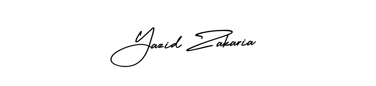 Use a signature maker to create a handwritten signature online. With this signature software, you can design (AmerikaSignatureDemo-Regular) your own signature for name Yazid Zakaria. Yazid Zakaria signature style 3 images and pictures png