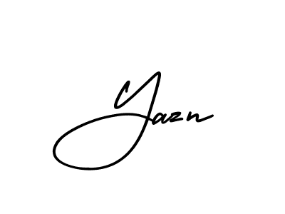 Also You can easily find your signature by using the search form. We will create Yazn name handwritten signature images for you free of cost using AmerikaSignatureDemo-Regular sign style. Yazn signature style 3 images and pictures png