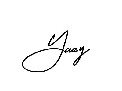 It looks lik you need a new signature style for name Yazy. Design unique handwritten (AmerikaSignatureDemo-Regular) signature with our free signature maker in just a few clicks. Yazy signature style 3 images and pictures png