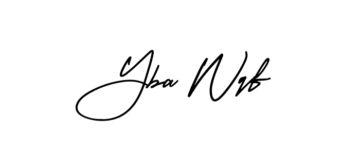 Make a beautiful signature design for name Yba Wqf. Use this online signature maker to create a handwritten signature for free. Yba Wqf signature style 3 images and pictures png