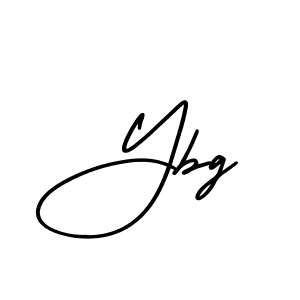 Use a signature maker to create a handwritten signature online. With this signature software, you can design (AmerikaSignatureDemo-Regular) your own signature for name Ybg. Ybg signature style 3 images and pictures png