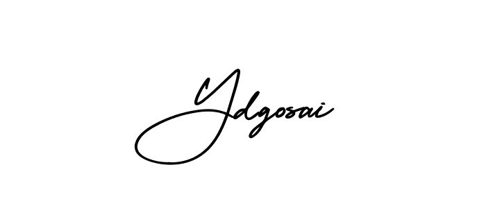 You should practise on your own different ways (AmerikaSignatureDemo-Regular) to write your name (Ydgosai) in signature. don't let someone else do it for you. Ydgosai signature style 3 images and pictures png