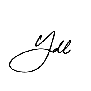 Design your own signature with our free online signature maker. With this signature software, you can create a handwritten (AmerikaSignatureDemo-Regular) signature for name Ydl. Ydl signature style 3 images and pictures png