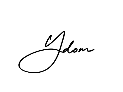 Design your own signature with our free online signature maker. With this signature software, you can create a handwritten (AmerikaSignatureDemo-Regular) signature for name Ydom. Ydom signature style 3 images and pictures png