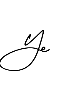 It looks lik you need a new signature style for name Ye. Design unique handwritten (AmerikaSignatureDemo-Regular) signature with our free signature maker in just a few clicks. Ye signature style 3 images and pictures png
